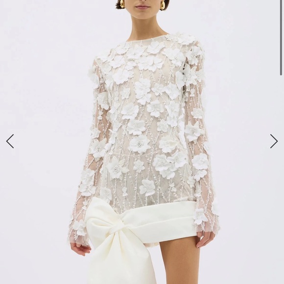 Rachel Gilbert London Bow Mini Dress - Picture 2 of 6